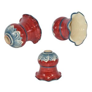 Applique da muro a una coppetta Ø 16 ornato blu/bordeaux