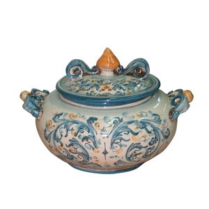 Portadolci medio 23x17 s. d'arte blu/arancio