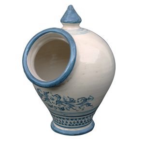 Saliera con buco 18x26 s. d'arte mono blu