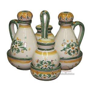 Set menage h 17 s. d'arte verde/arancio