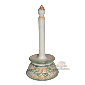 Portarotolo h 37 s. d'arte verde/arancio