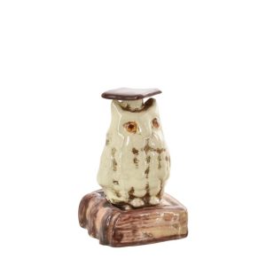 Gufo portapenna h 10 avorio - Bomboniera