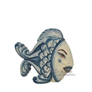 Pesce appoggio piccolo 15x15 mono blu - Bomboniera
