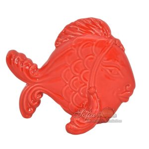 Pesce appoggio medio 17x16 rosso fuoco