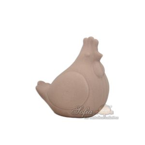 Gallina grande h 16 tortora opaco