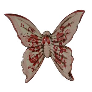 Farfalla piccola 9x8 s. d'arte mono bordeaux - Bomboniera