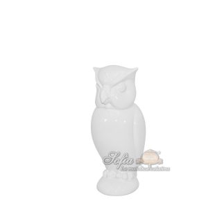 Gufo anacleto h 20 white line