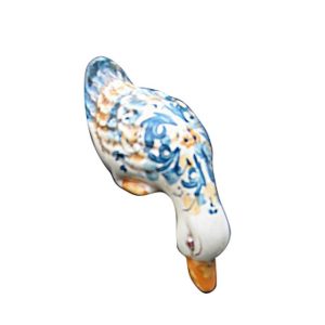 Papera curiosa grande 10x17 s. arte blu/arancio