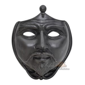 Maschera da appoggio cm 25x30 black line opaco maschio