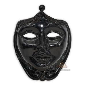 Maschera da appoggio cm 25x30 black line femmina