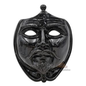 Maschera da appoggio cm 25x30 black line maschio