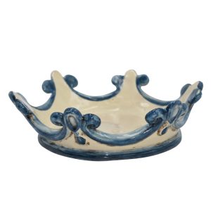 Corona svuota tasche piccola d. 20 cm mono blu - Bomboniera
