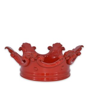 Corona svuota tasche media d. 27 cm rosso fuoco (selenio)