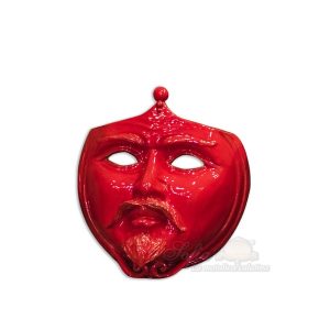 Maschera da appoggio cm 25x30 rosso fuoco maschio rifare foto