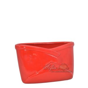 Portabiglietti 9x6 rosso fuoco - Bomboniera