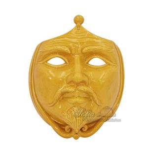 Maschera da appoggio cm 25x30 senape maschio