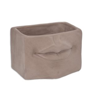 Scatola con espressione 21x13 tortora opaco