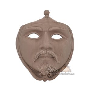Maschera da appoggio cm 25x30 tortora opaco maschio