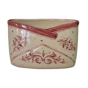 Portalettera 19x13 s. d'arte mono bordeaux