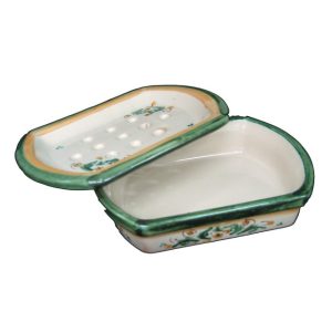 Portasapone 14x4 s. d'arte verde/arancio