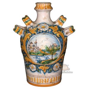 Orcio 2 manici h 26 c/paesaggio antiche riproduzioni di caltagirone