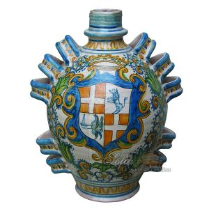 Orcio h 30 c/manici c/stemma antiche riproduzioni di caltagirone