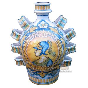 Orcio 2 manici h 26 c/figurato antiche riproduzioni di caltagirone