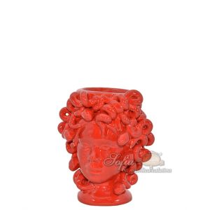 Testa h 15 medusa s/corona rosso fuoco femmina