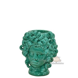Testa h 15 medusa s/corona verde smeraldo femmina