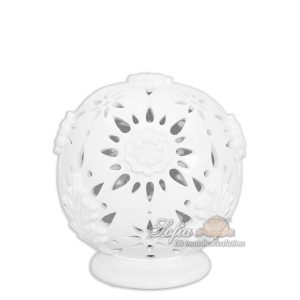 Lume palla traforato mod. Muscia h 25 white line