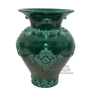Portaombrello panciuto h 50 plastico sofia verde smeraldo