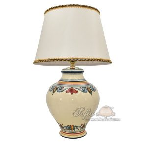 Lume boccia h 35 decoro sicily (h60 c/paralume Ø40)