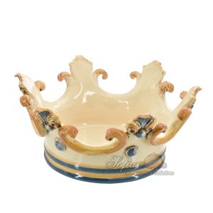 Corona svuota tasche media d. 27 cm blu/arancio