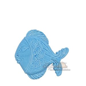 Pesce da appendere piccolo 15x15 turchese - Bomboniera