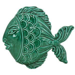 Pesce da appendere piccolo 15x15 verde smeraldo - Bomboniera