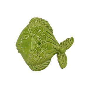 Pesce da appendere piccolo 15x15 verde foglia - Bomboniera