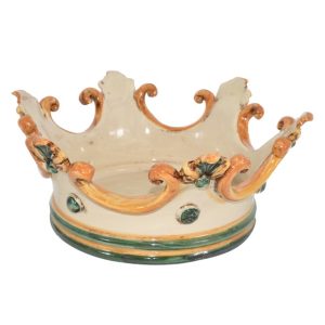 Corona svuota tasche media d. 27 cm verde/arancio