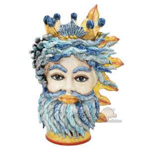 Testa h 40 sole e vento madreperla colorato maschio