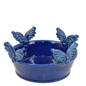 Centrotavola coda pesce Ø 25 blu intenso