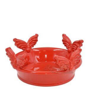 Centrotavola coda pesce Ø 25 rosso fuoco