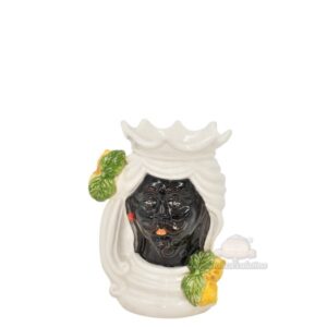 Testa h 15 limoni white & lemon c/espressione labbra arancio maschio moro  (CLP500) - Bomboniera