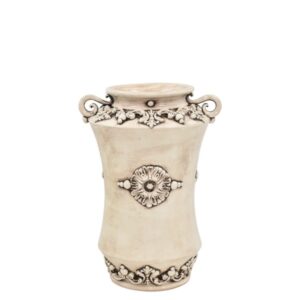 Vaso albarello h 35 c/manici plastico sofia madreperla antichizzato