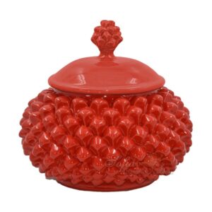 Biscottiera a pigna Ø 20 rosso fuoco