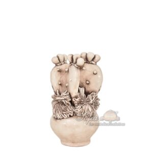 Pianta grassa piccola h 12 madreperla antichizzato - Bomboniera