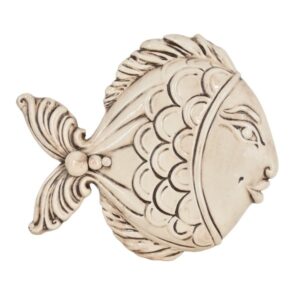 Pesce da appendere grande 23x20 madreperla antichizzato