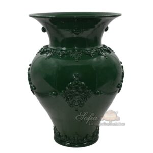 Portaombrello panciuto h 50 plastico sofia verde antico
