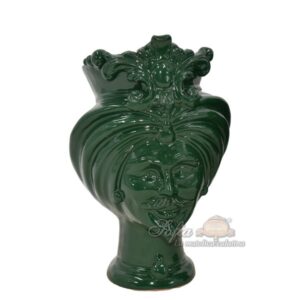 Testa h 16 tuareg verde antico maschio - Bomboniera