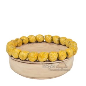 Centrotavola limoni retto gialli Ø 23 madreperla colorato