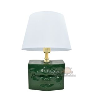 Lume scatola con espressione 21x13 verde antico (h25 c/paralume Ø25)