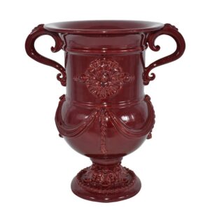 Vaso monumentale h 31 plastico sofia bordeaux integrale
